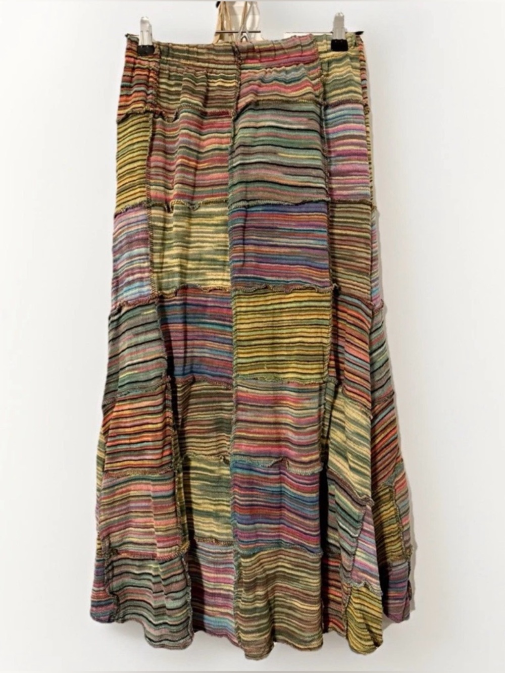 Kathmandu Imports Handmade Patchwork Skirt Size 8 Boho Hippie Cotton Festival